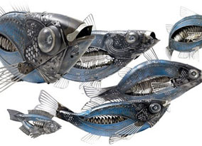 廢品的藝術(shù)—精致動物金屬工藝品