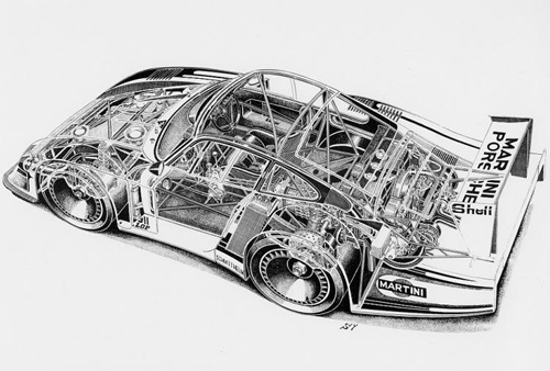 藝術界頂級汽車透視手繪稿