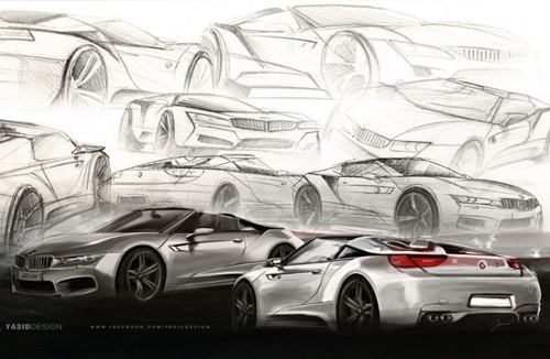 工業(yè)設(shè)計(jì)|寶馬汽車手繪精品