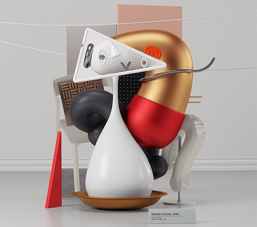 抽象派藝術雕塑