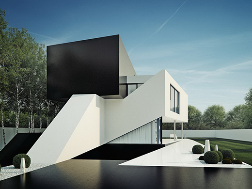 NOWAK多套歐式簡潔幾何體私人別墅會所設計