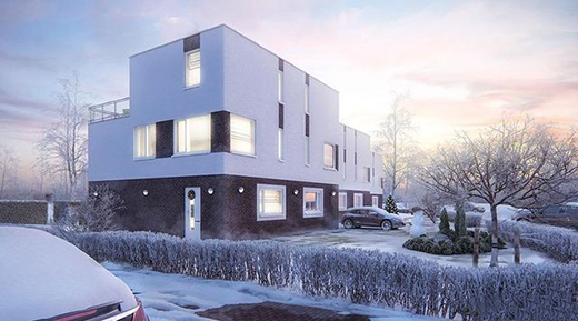 ZINGVR國外優秀建筑設計作品：冬季印象黃昏|CGI