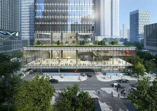 深圳中金大廈，建筑設計理念取意“大樹”